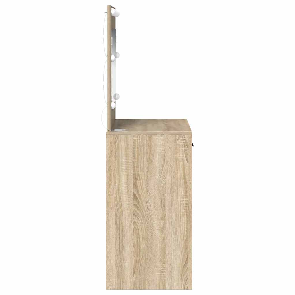 Sminkebord Sonoma eik 78,5 x 41 x 135 cm Konstruert tre