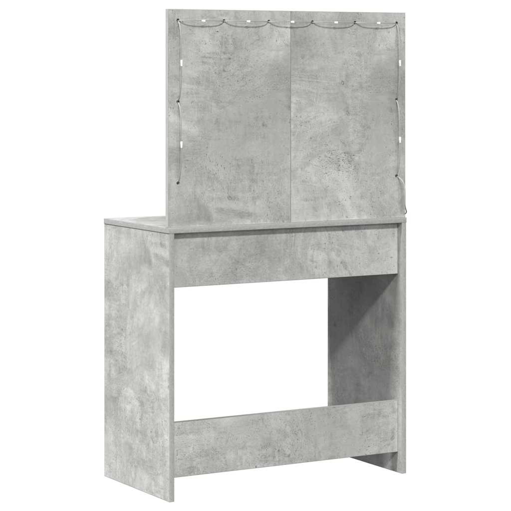 Sminkebord Betonggrå 78,5 x 41 x 135 cm Konstruert tre