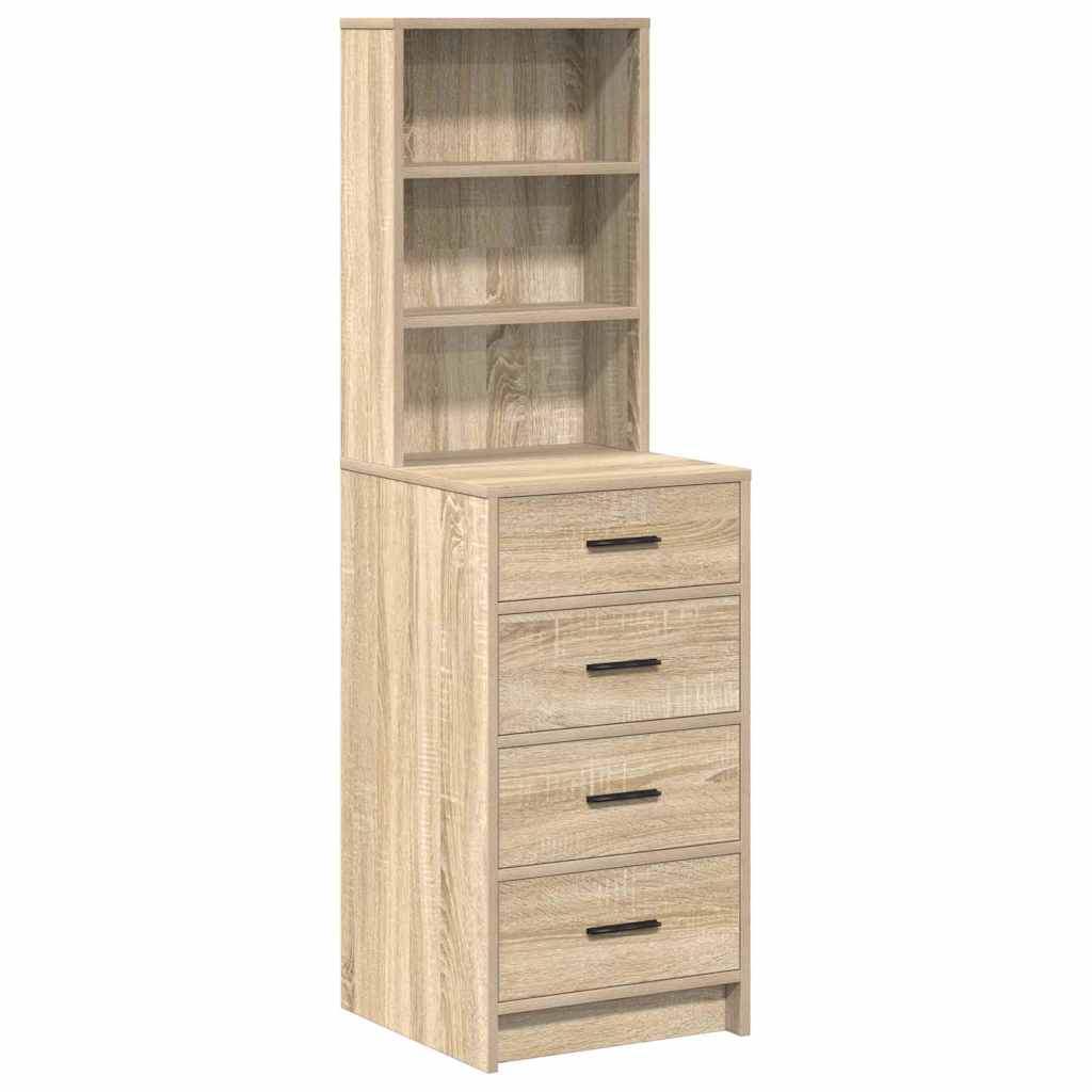 Høyskap med skuff Sonoma eik 40 x 41 x 135 cm Konstruert tre