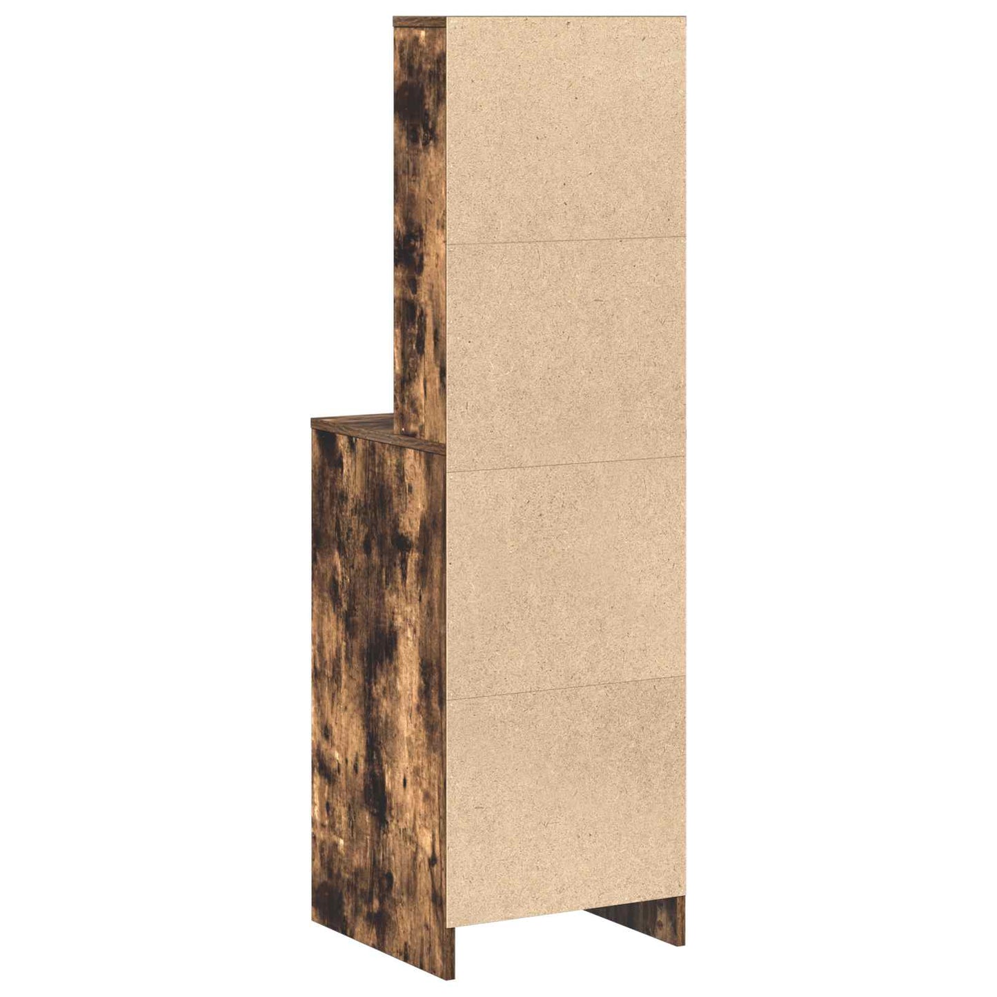 Høyskap med skuff Røkt eik 40 x 41 x 135 cm Konstruert tre