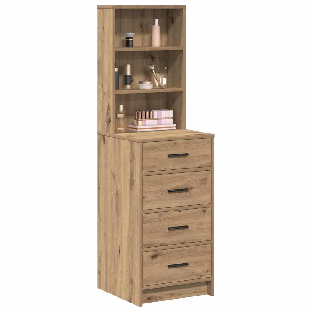 Høyskap med skuff artisan eik 40 x 41 x 135 cm Konstruert tre