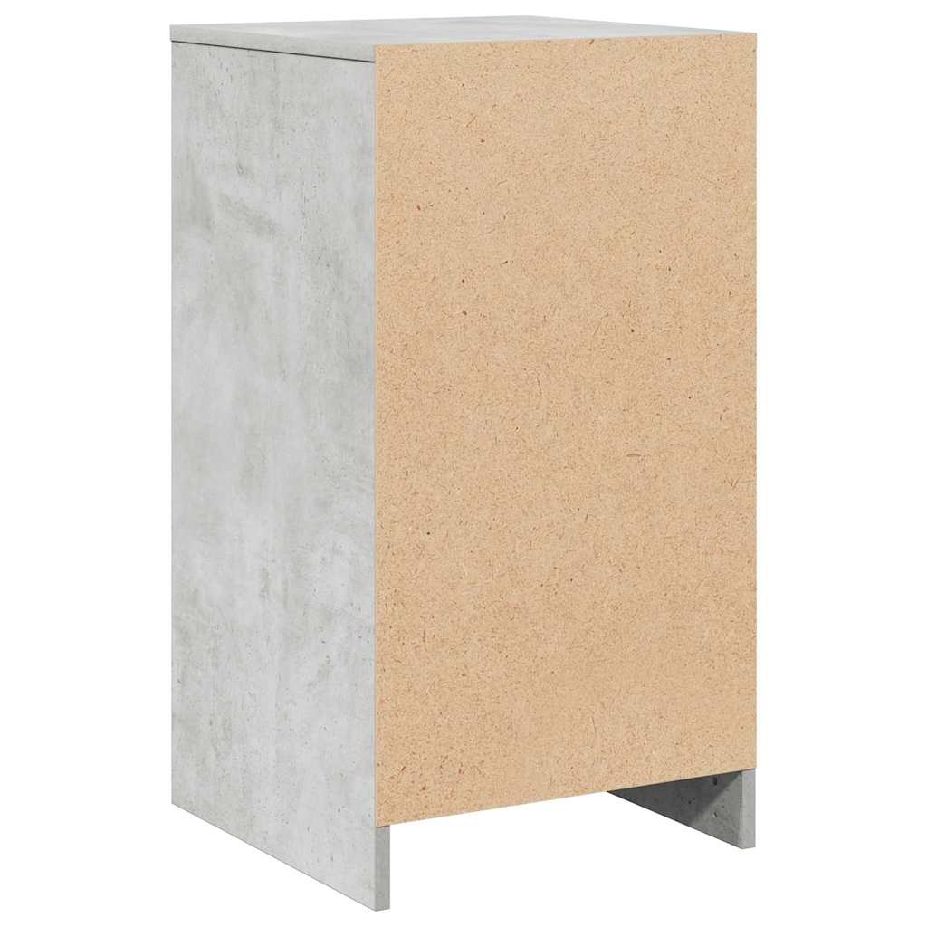 Serviesskap med skuff Betonggrå 40 x 41 x 75 cm Konstruert tre