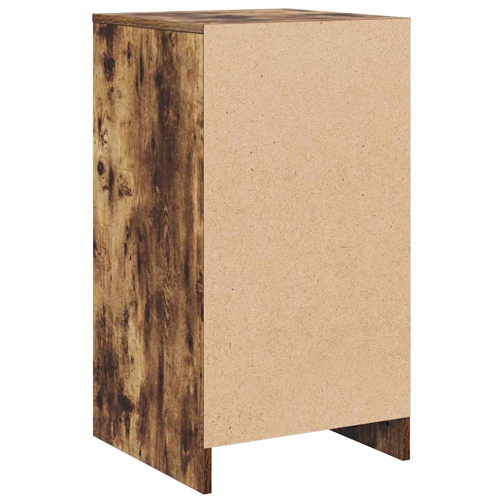 Serviesskap med skuff Røkt eik 40 x 41 x 75 cm Konstruert tre