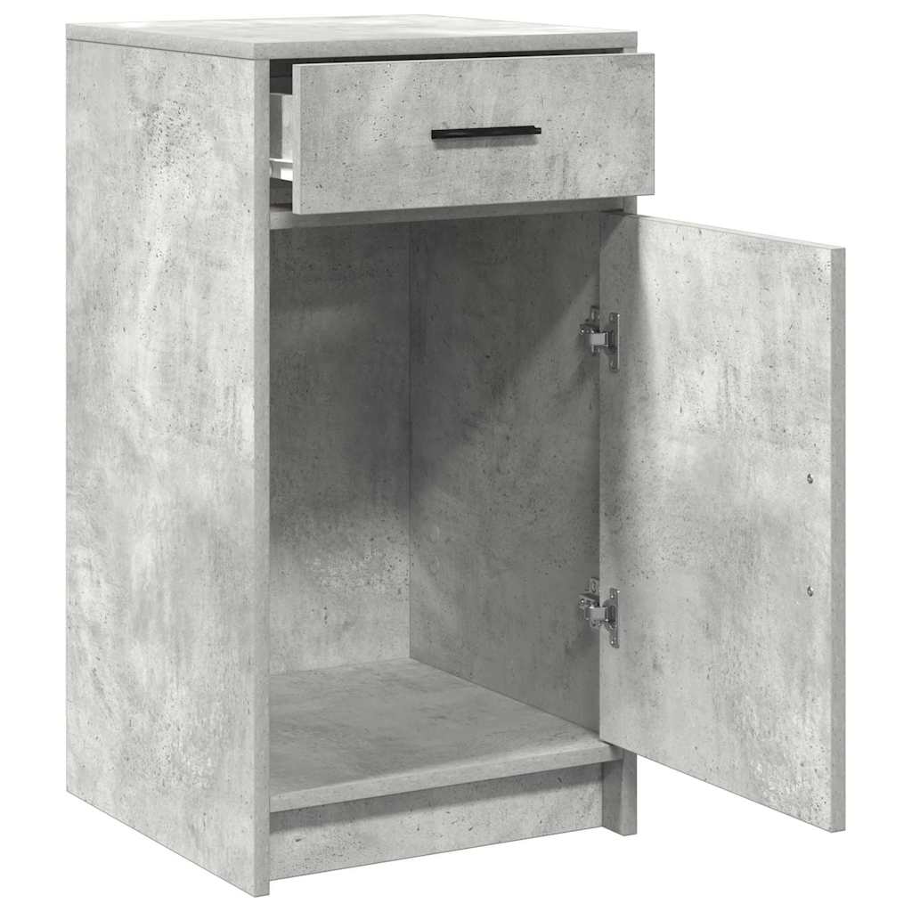 Serviesskap Betonggrå 40 x 40,5 x 75 cm Konstruert tre