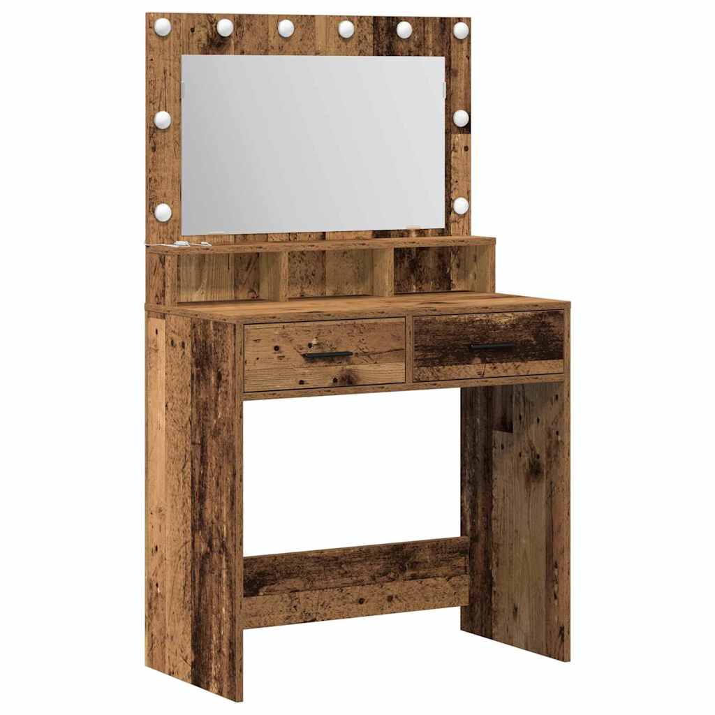 Sminkebord Gammelt tre 79 x 41 x 135 cm Konstruert tre