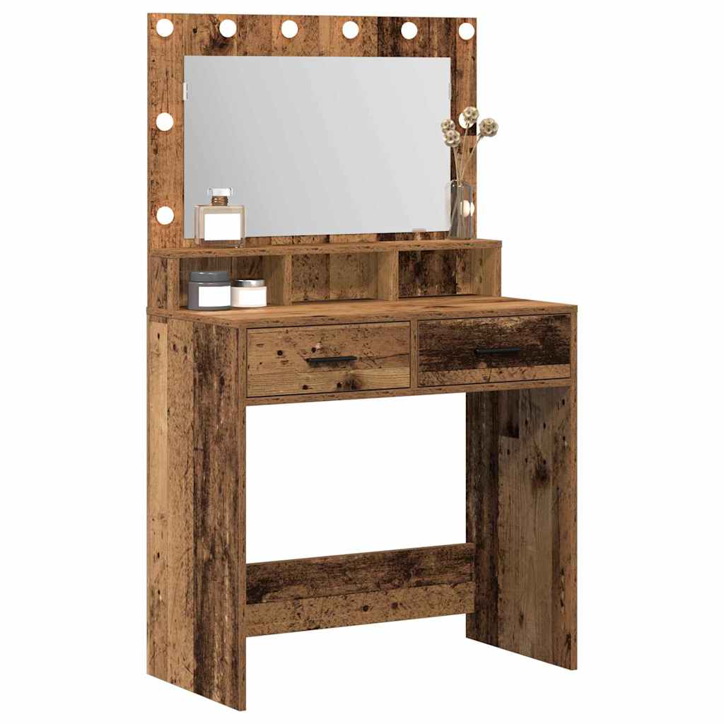 Sminkebord Gammelt tre 79 x 41 x 135 cm Konstruert tre