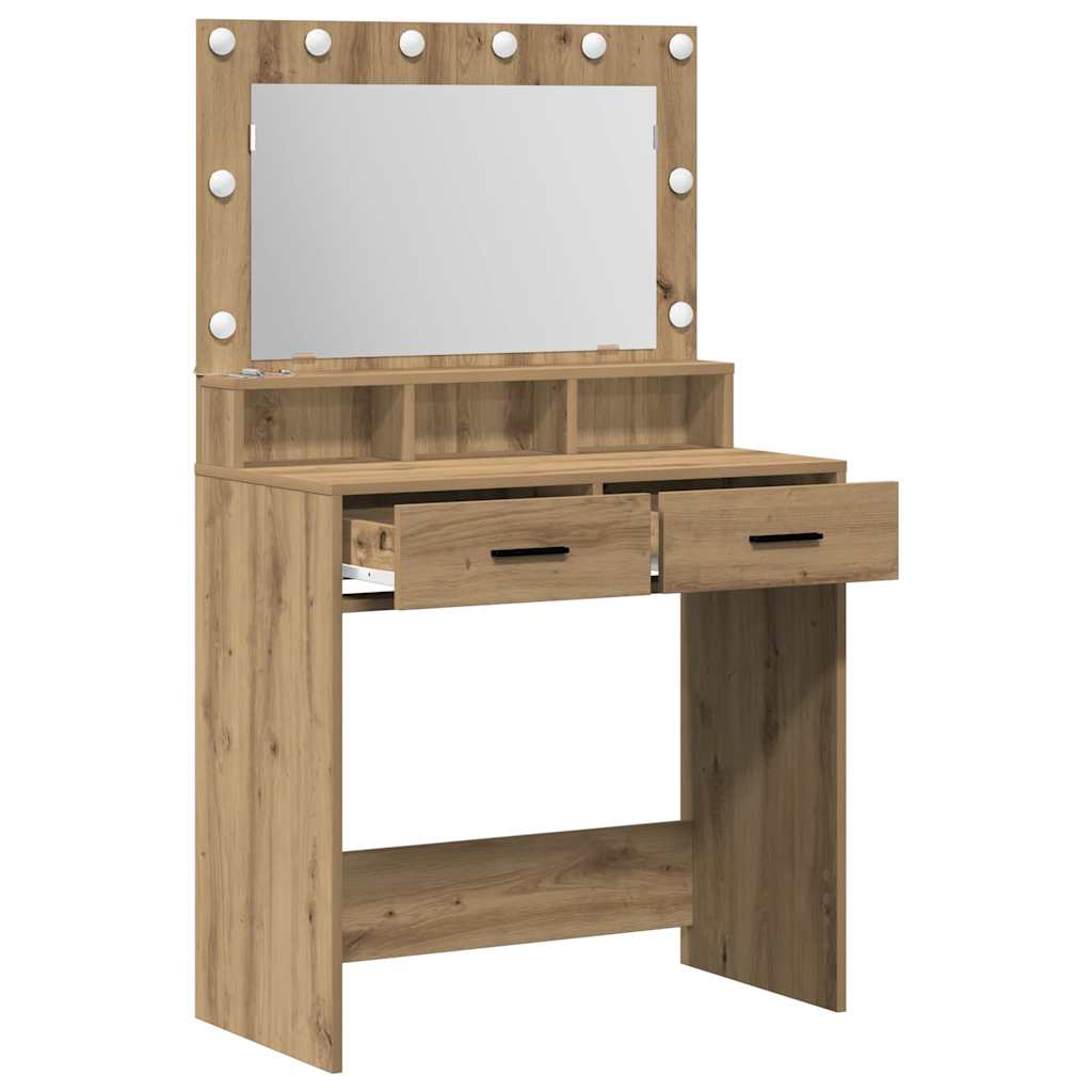 Sminkebord Artisan Eik 79 x 41 x 135 cm Konstruert tre