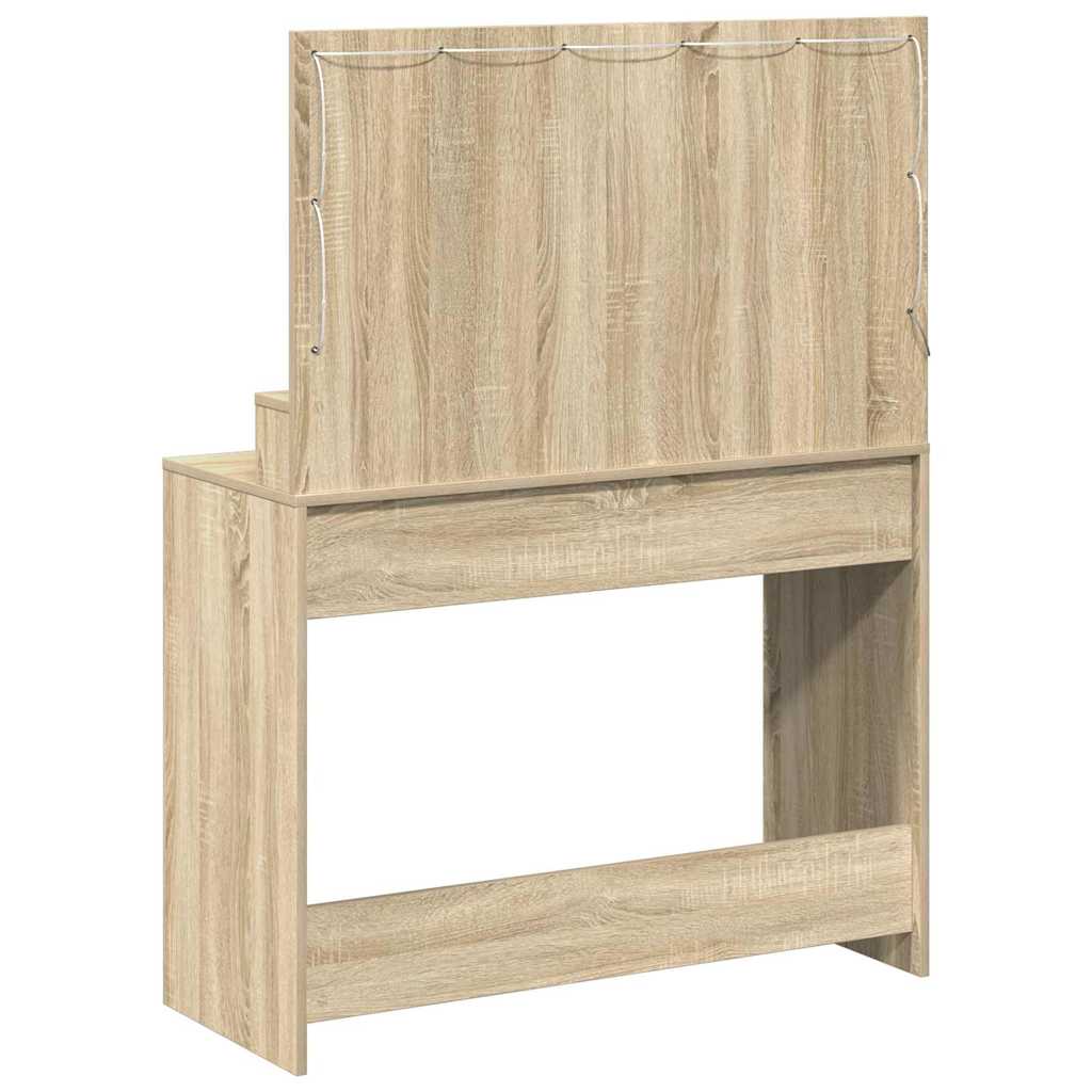 Sminkebord Sonoma eik 100 x 41 x 135 cm Konstruert tre