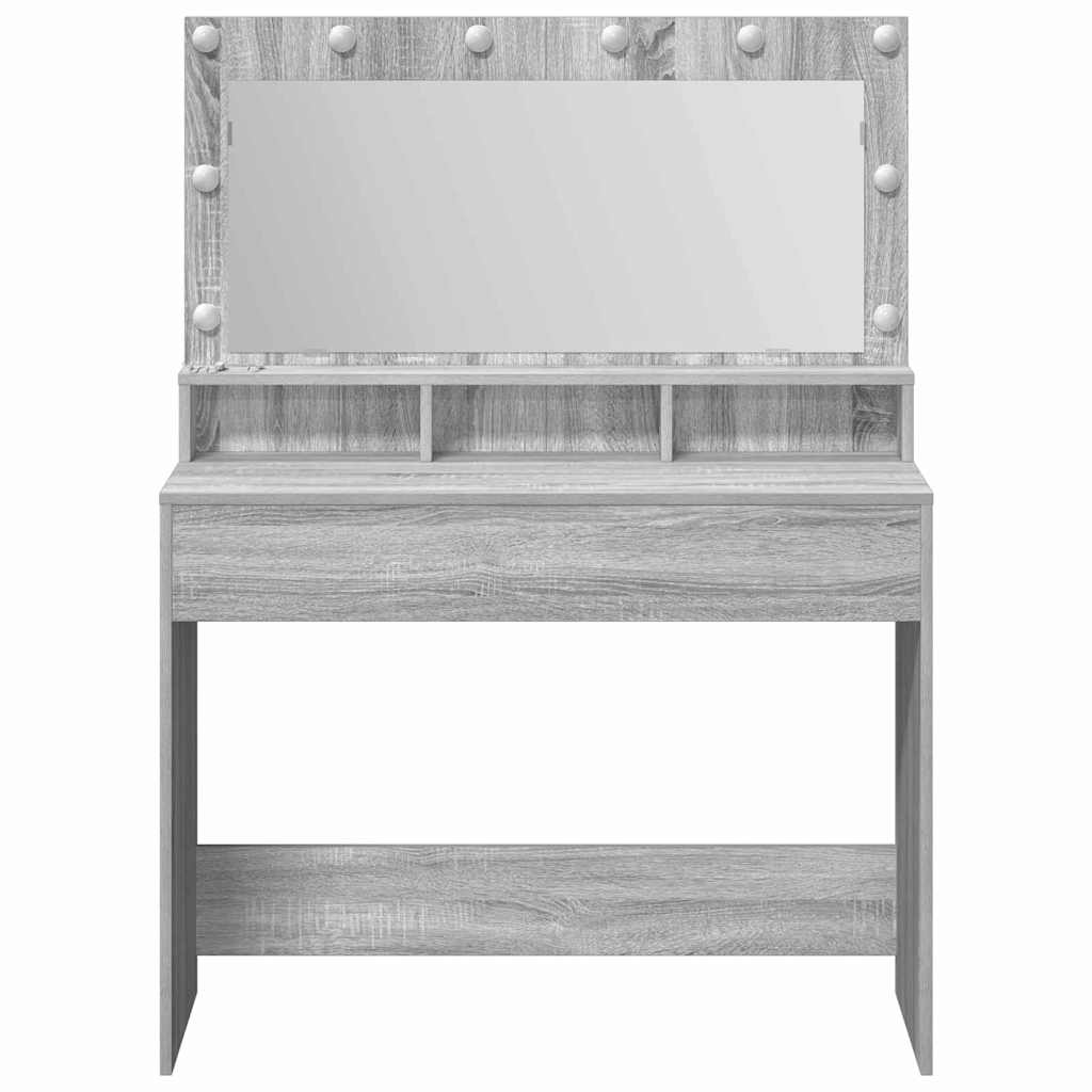 Sminkebord Grå Sonoma 100 x 41 x 135 cm Konstruert tre