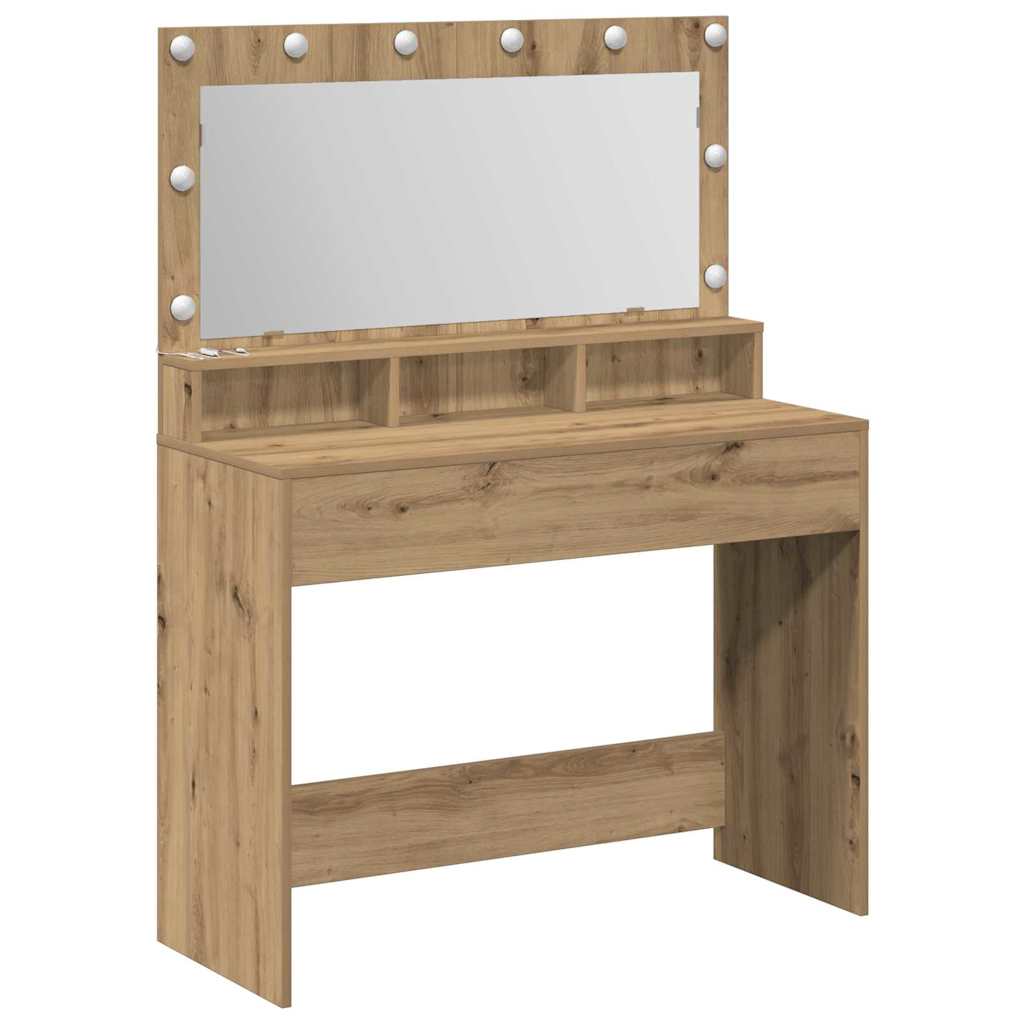 Sminkebord Artisan Eik 100 x 41 x 135 cm Konstruert tre