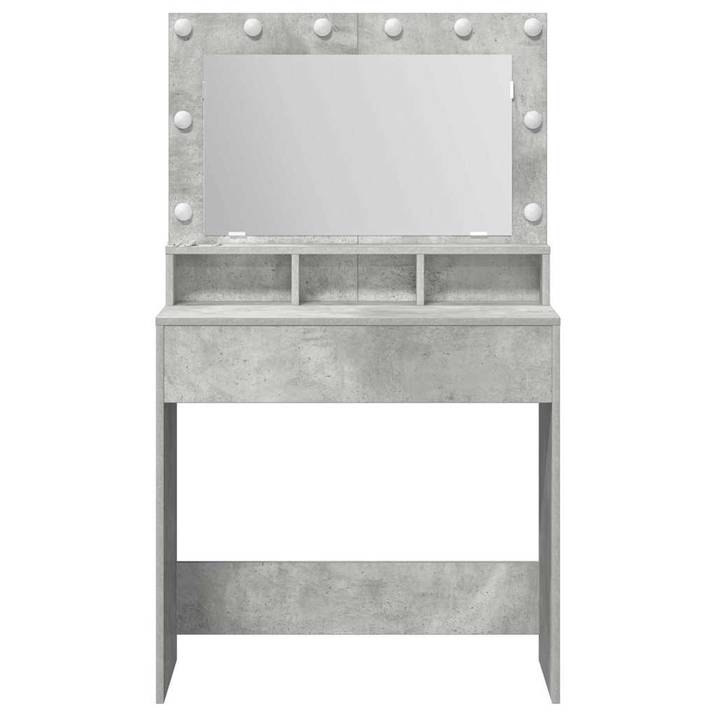 Sminkebord Betonggrå 78,5 x 41 x 135 cm Konstruert tre