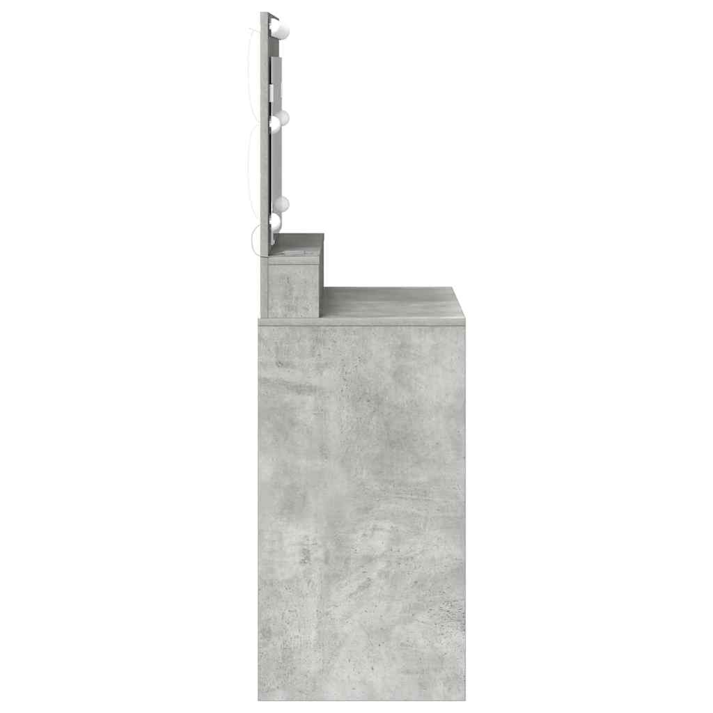 Sminkebord Betonggrå 78,5 x 41 x 135 cm Konstruert tre