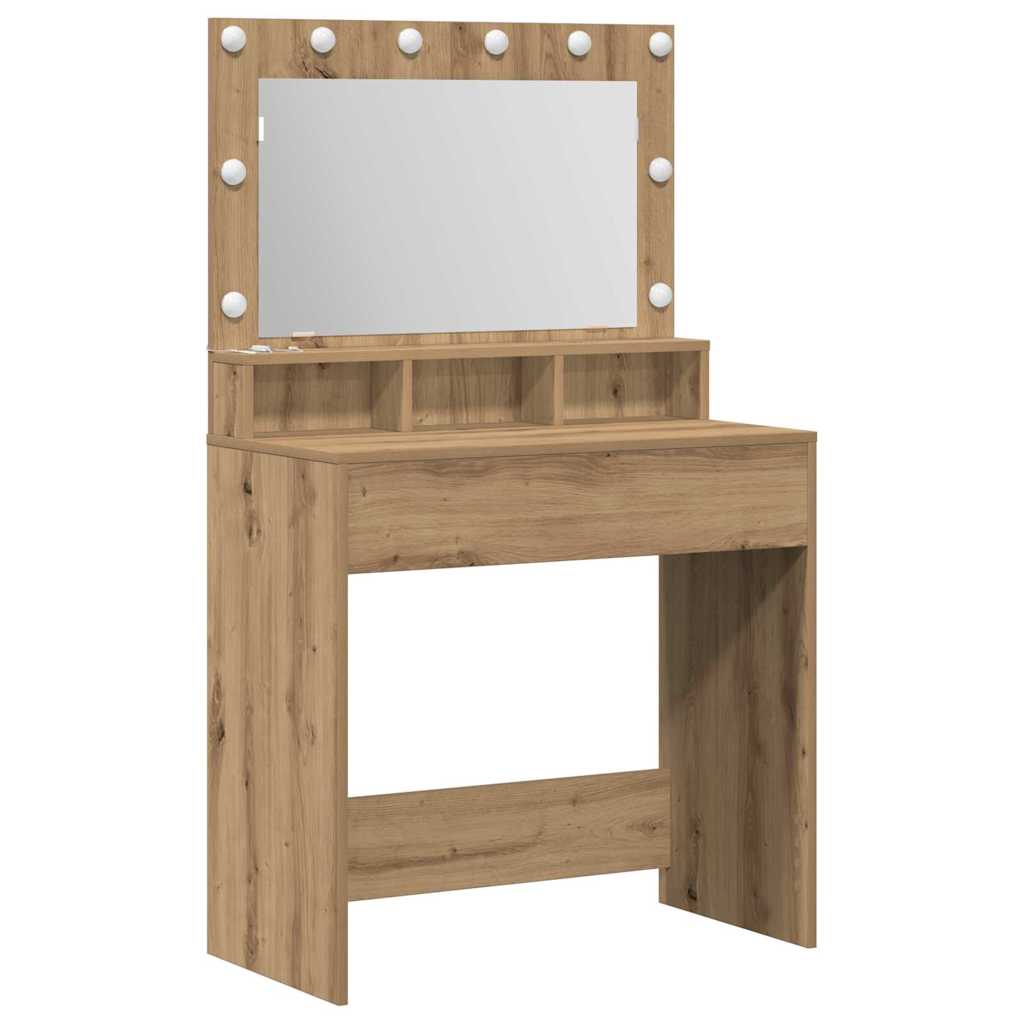 Sminkebord Artisan Eik 75,5 x 41 x 135 cm Konstruert tre