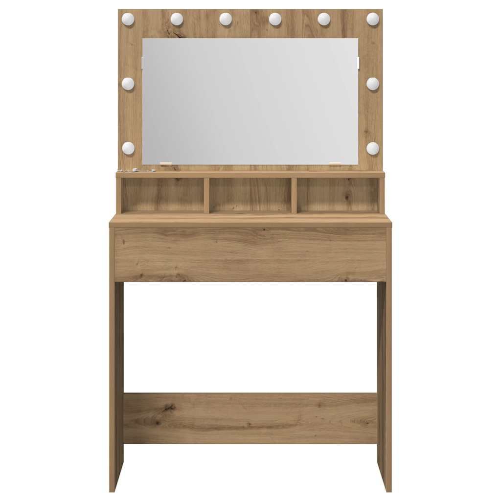 Sminkebord Artisan Eik 75,5 x 41 x 135 cm Konstruert tre