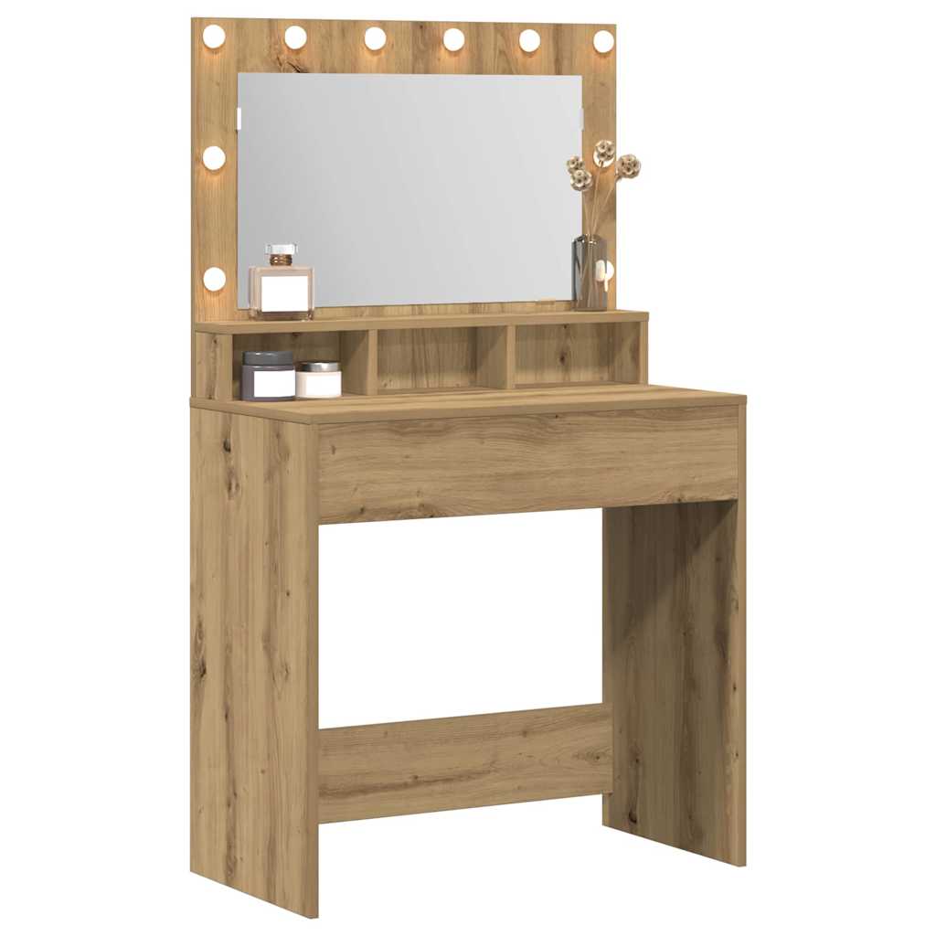 Sminkebord Artisan Eik 75,5 x 41 x 135 cm Konstruert tre