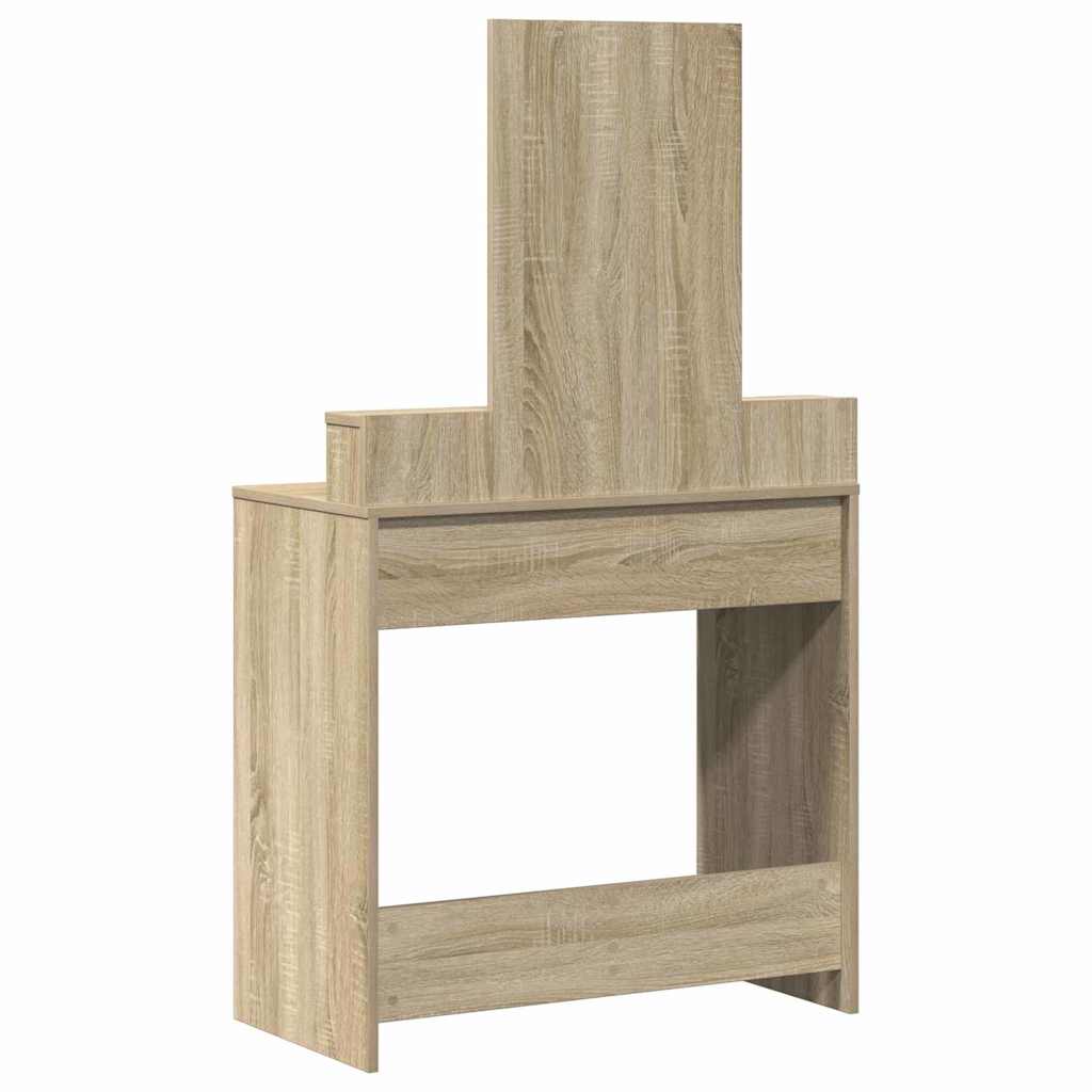 Sminkebord med skuff Sonoma eik 79 x 41 x 140 cm Konstruert tre
