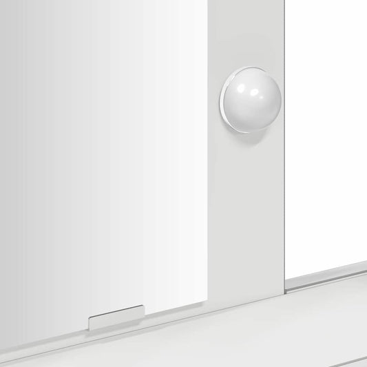 Sminkebord med speillys Hvit 79 x 41 x 140 cm Konstruert tre