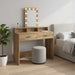 Sminkebord med speillys Brun 100 x 41 x 140 cm Konstruert tre