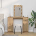 Sminkebord med speillys Brun 102 x 33 x 135 cm Konstruert tre