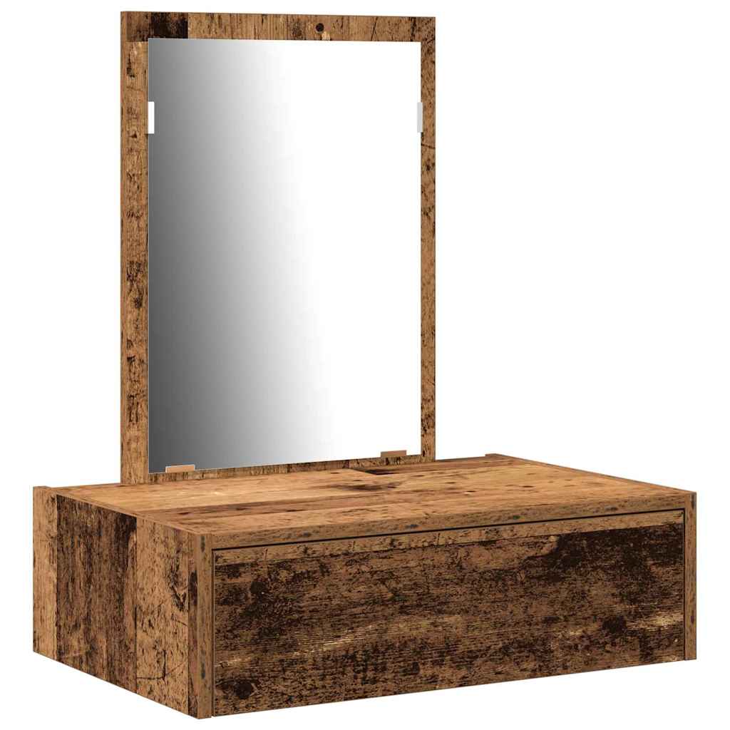 Sminkebord med skuff Brun 60 x 40 x 70 cm Konstruert tre