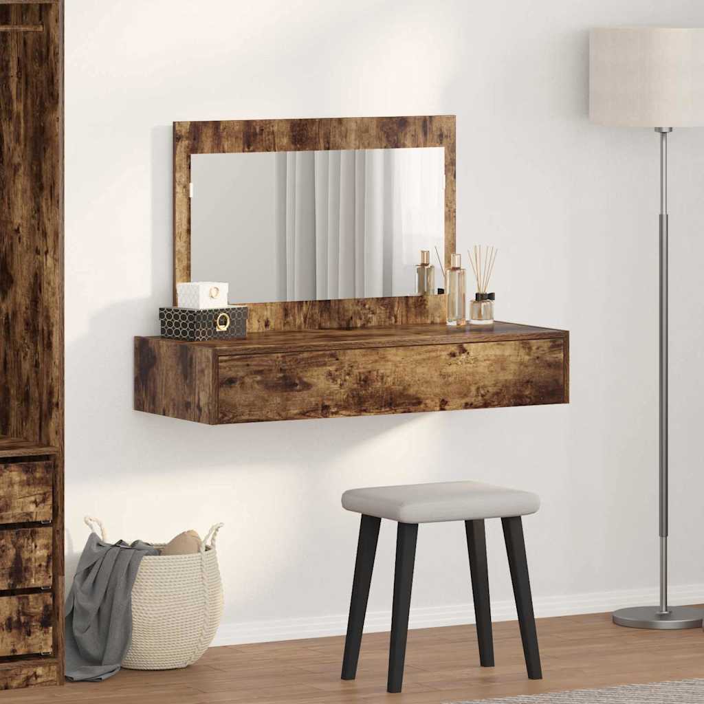 Sminkebord med skuff Brun 100 x 40 x 70 cm Konstruert tre