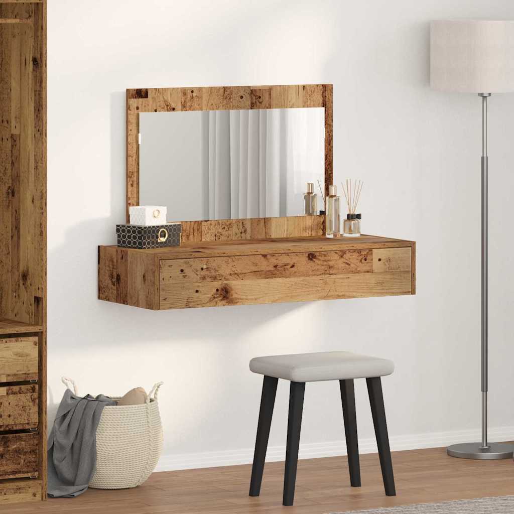 Sminkebord med skuff Brun 100 x 40 x 70 cm Konstruert tre