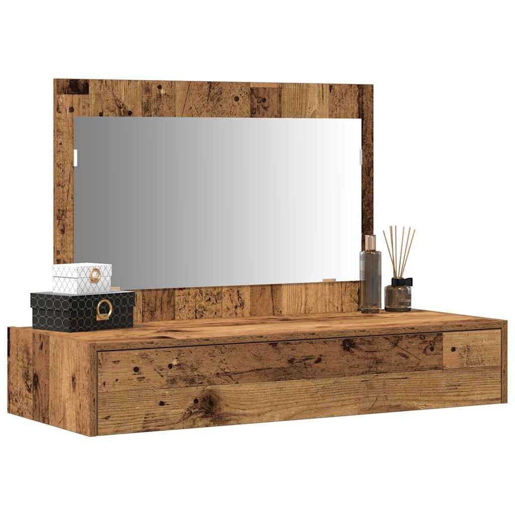 Sminkebord med skuff Brun 100 x 40 x 70 cm Konstruert tre
