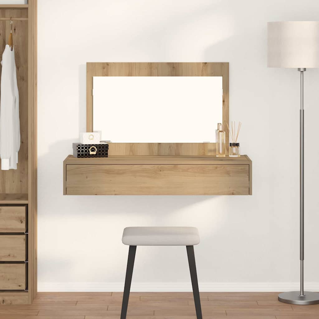 Sminkebord med skuff Brun 100 x 40 x 70 cm Konstruert tre
