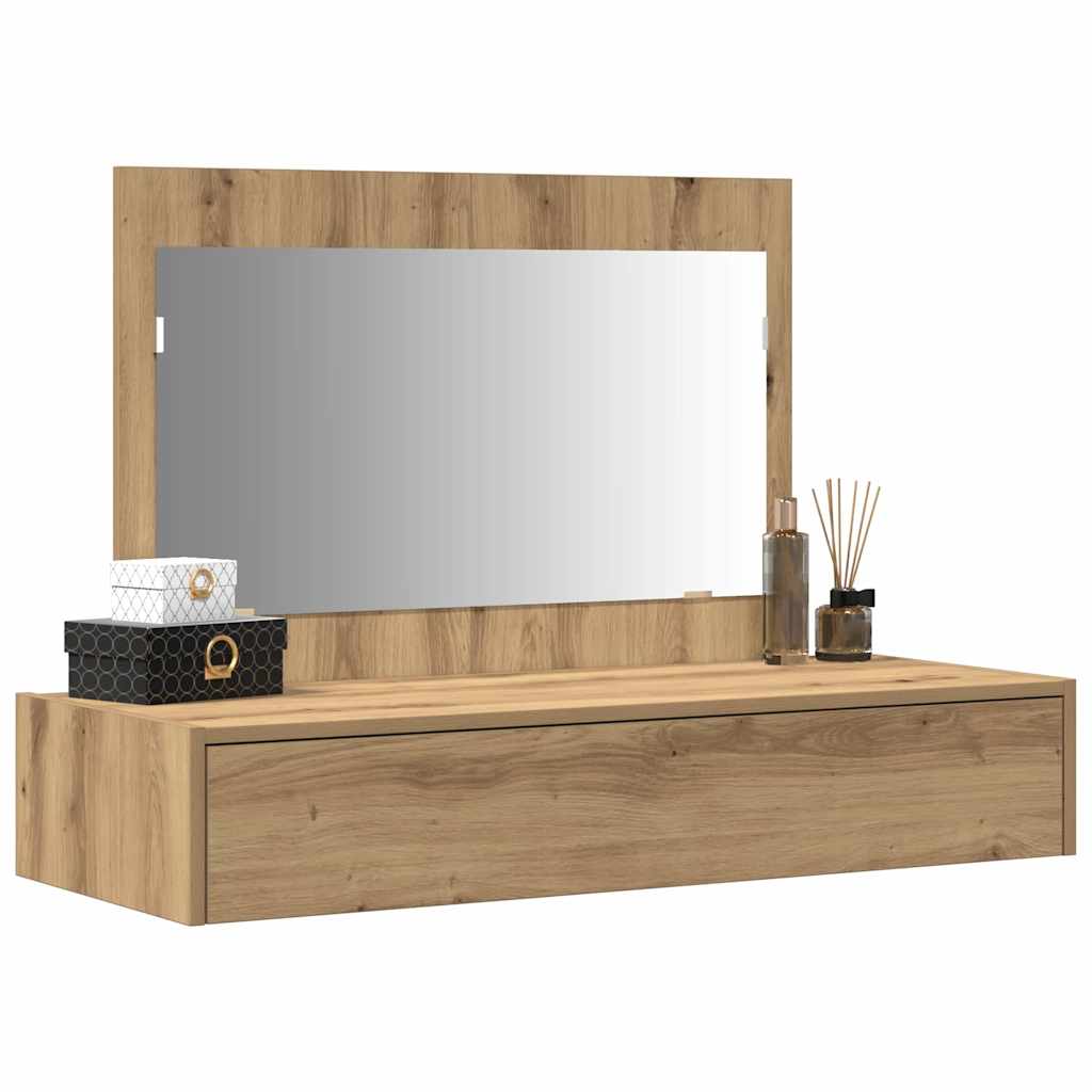 Sminkebord med skuff Brun 100 x 40 x 70 cm Konstruert tre