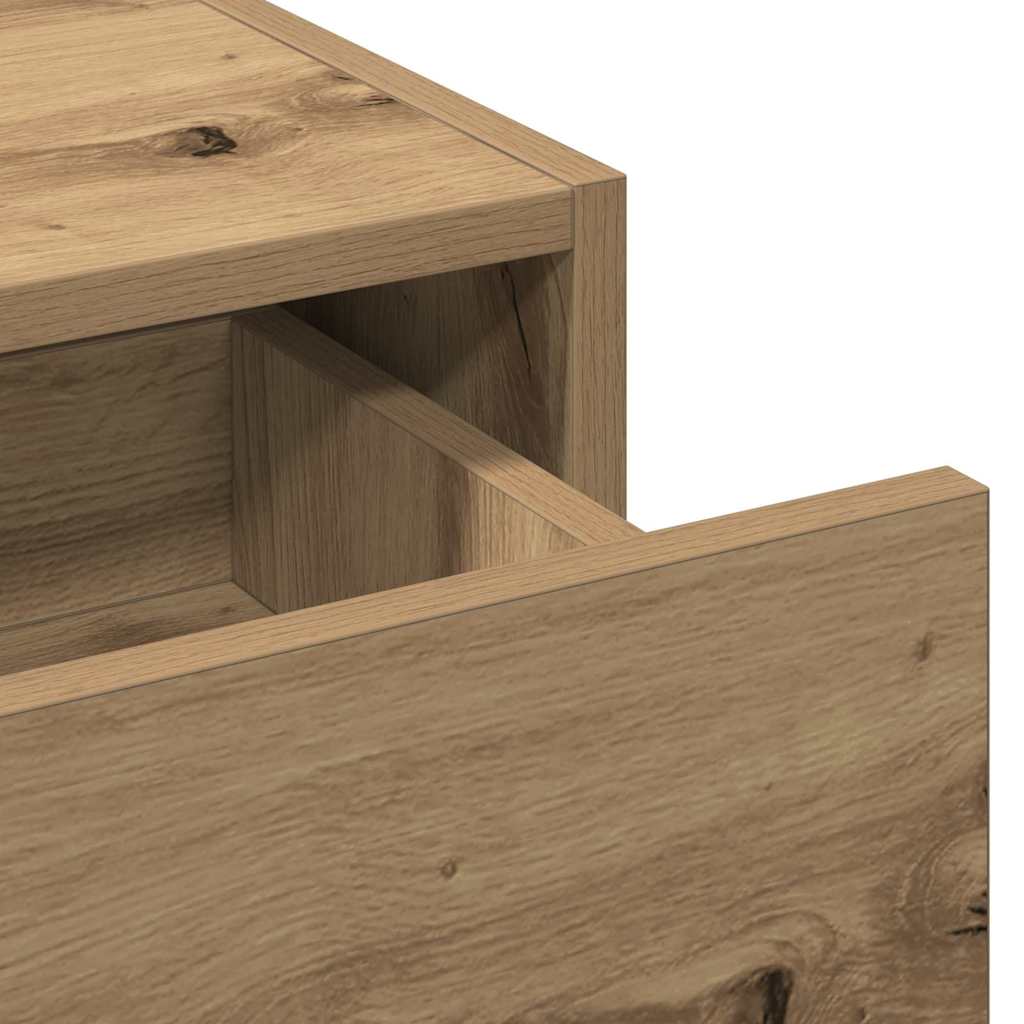Sminkebord med speillys Brun 60 x 40 x 70 cm Konstruert tre