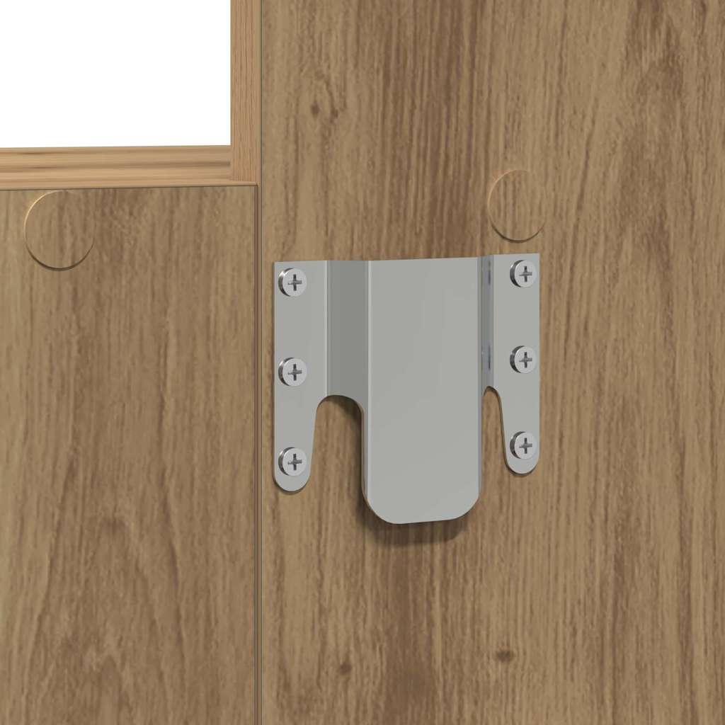 Sminkebord med speillys Brun 60 x 40 x 70 cm Konstruert tre