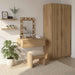 Sminkebord med speillys Brun 60 x 40 x 70 cm Konstruert tre