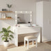 Sminkebord med speillys Hvit 83 x 40 x 70 cm Konstruert tre