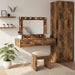 Sminkebord med speillys Brun 100 x 40 x 70 cm Konstruert tre