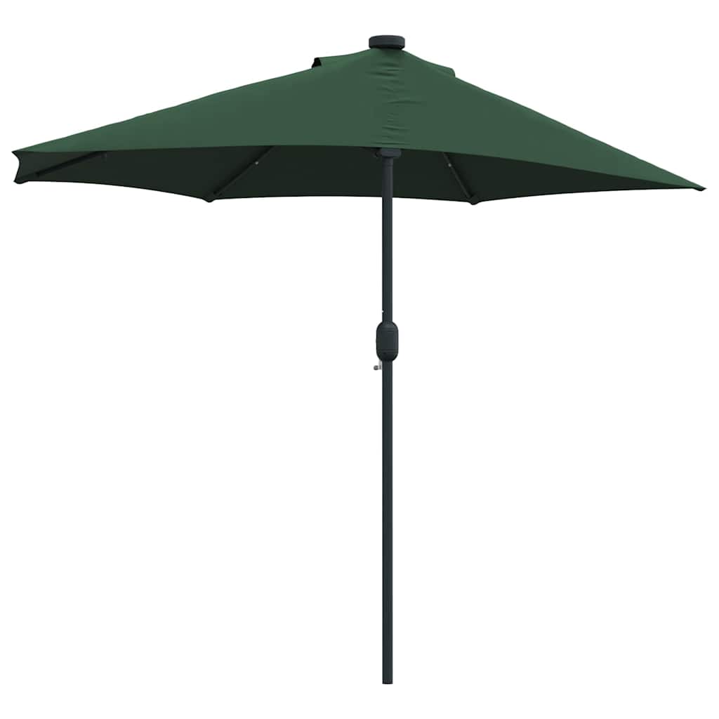 Hageparasol grønn 294 x 150 x 223 cm Polyester og stål