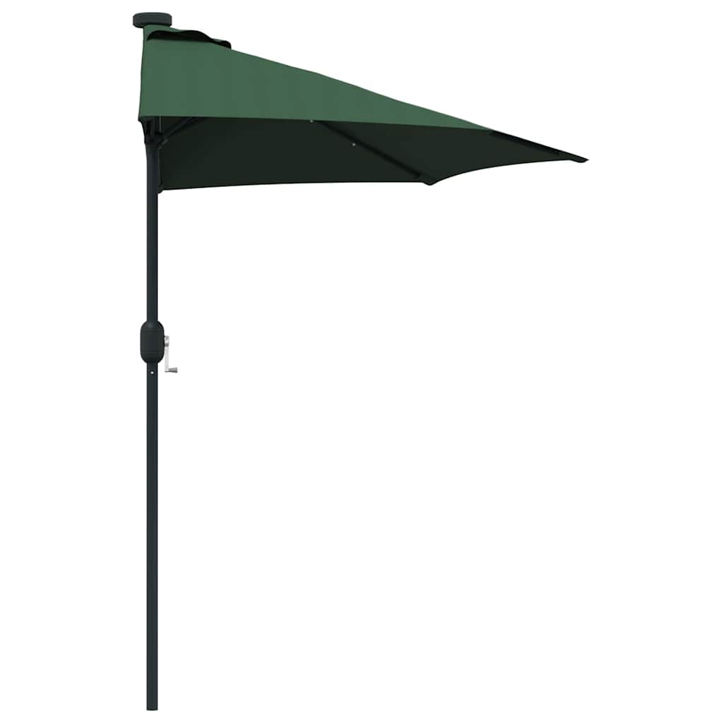Hageparasol grønn 294 x 150 x 223 cm Polyester og stål