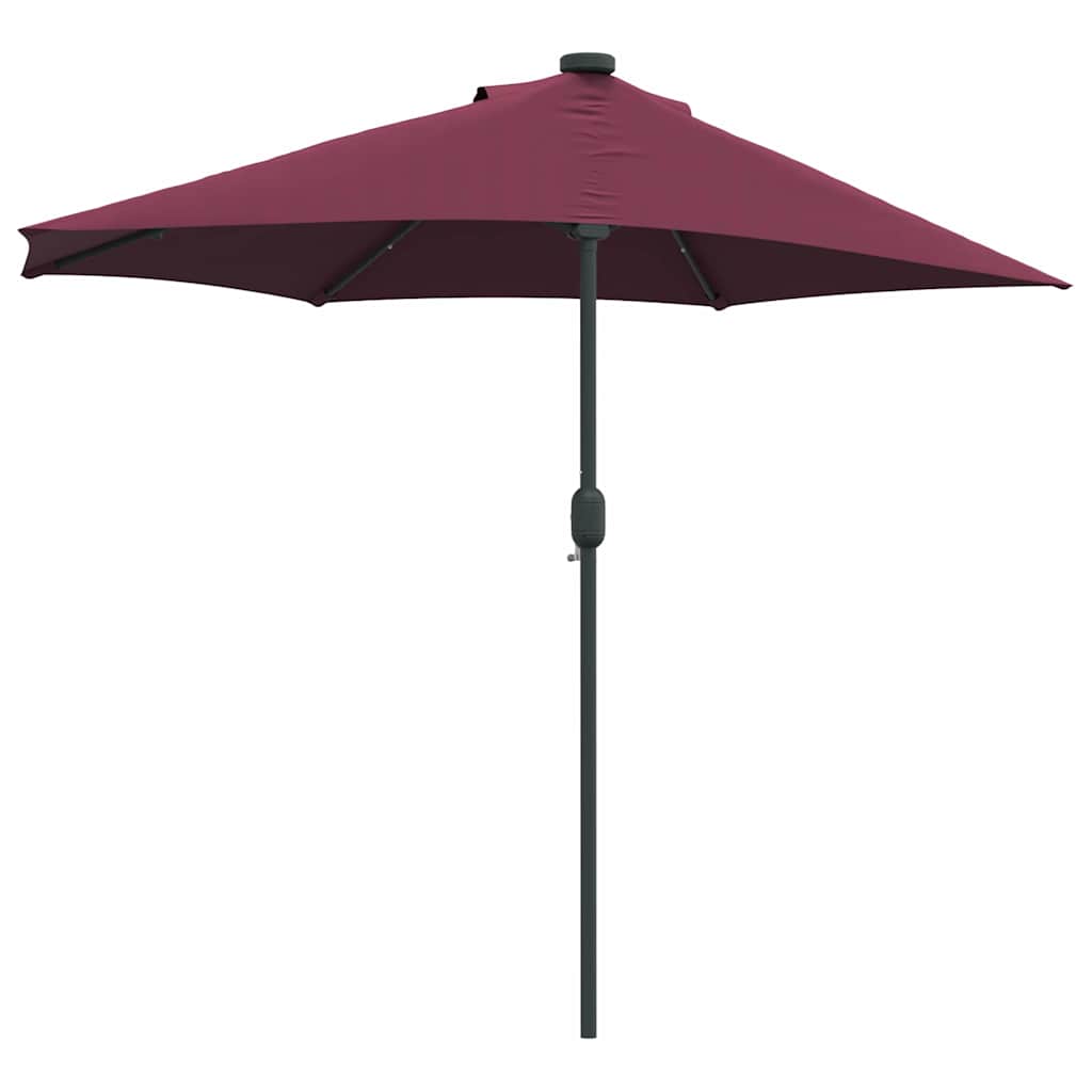 Hageparasol Bordeaux Rød 294 x 150 x 223 cm Polyester og stål