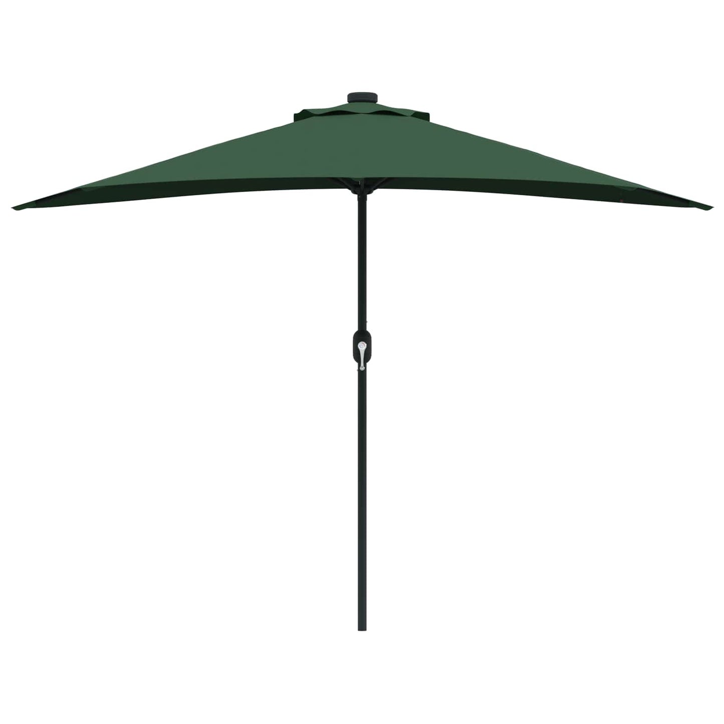 Hageparasol grønn 294 x 150 x 224 cm Polyester og stål