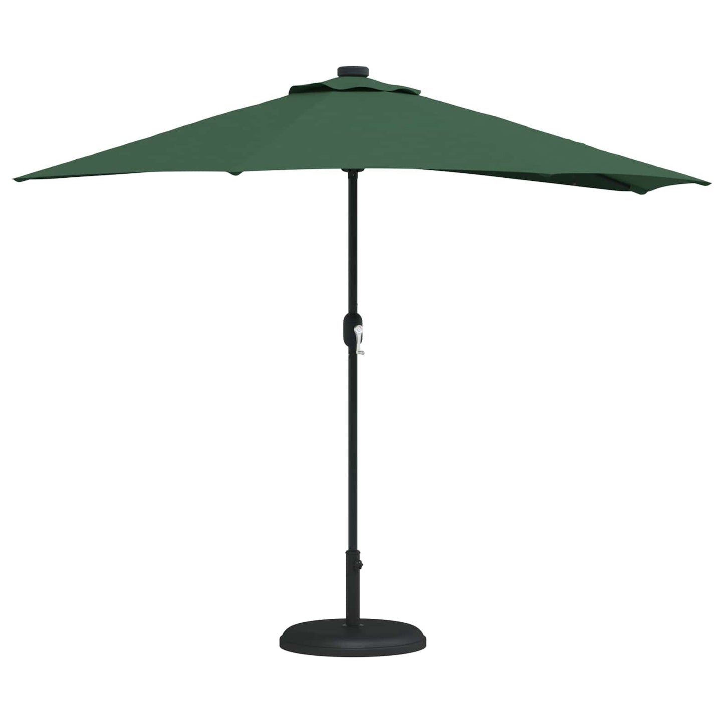 Hageparasol grønn 294 x 150 x 224 cm Polyester og stål