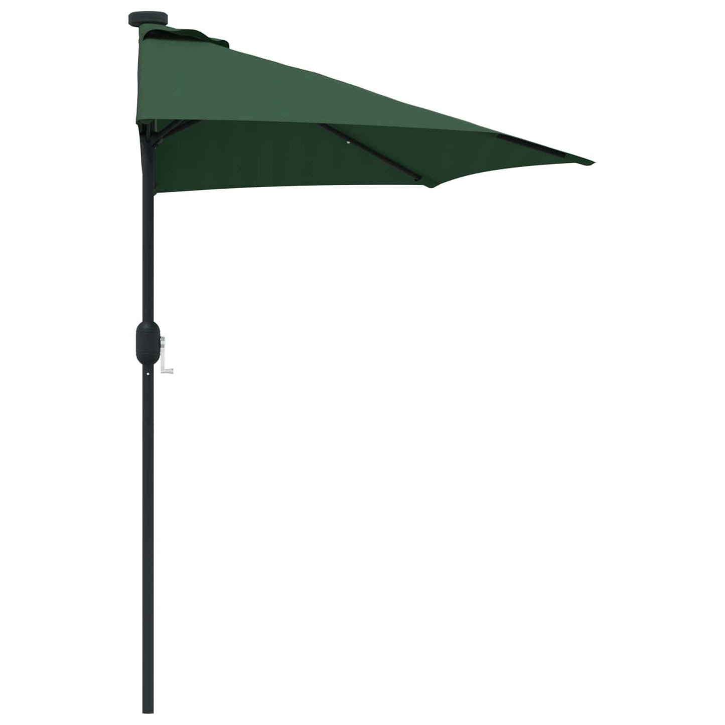 Hageparasol grønn 294 x 150 x 224 cm Polyester og stål