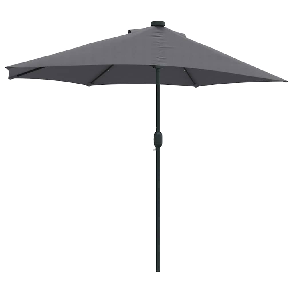 Hageparasol Antrasitt 294 x 150 x 224 cm Polyester og stål
