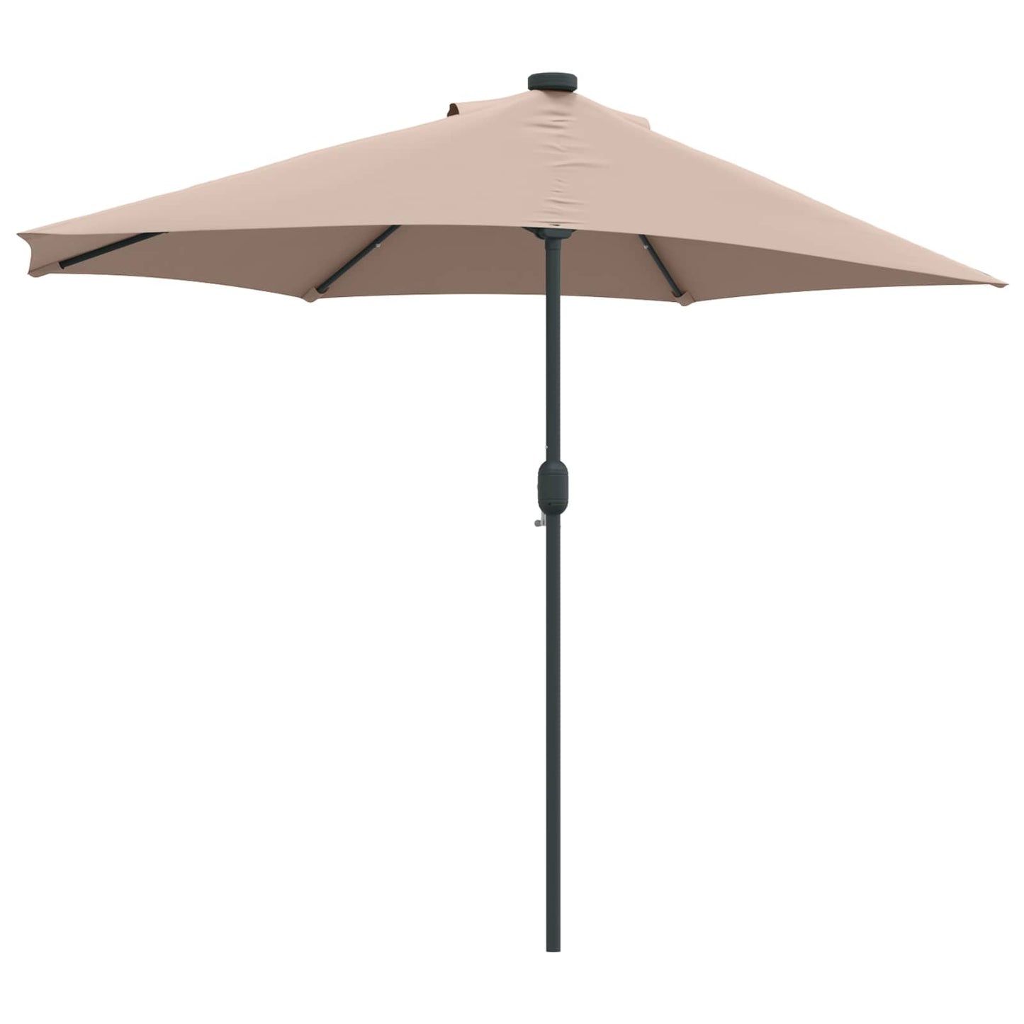 Hageparasol Gråbrun 294 x 150 x 224 cm Polyester og stål