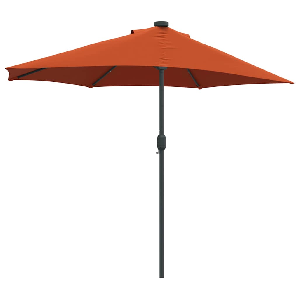 Hageparasol Terrakotta 294 x 150 x 224 cm Polyester og stål