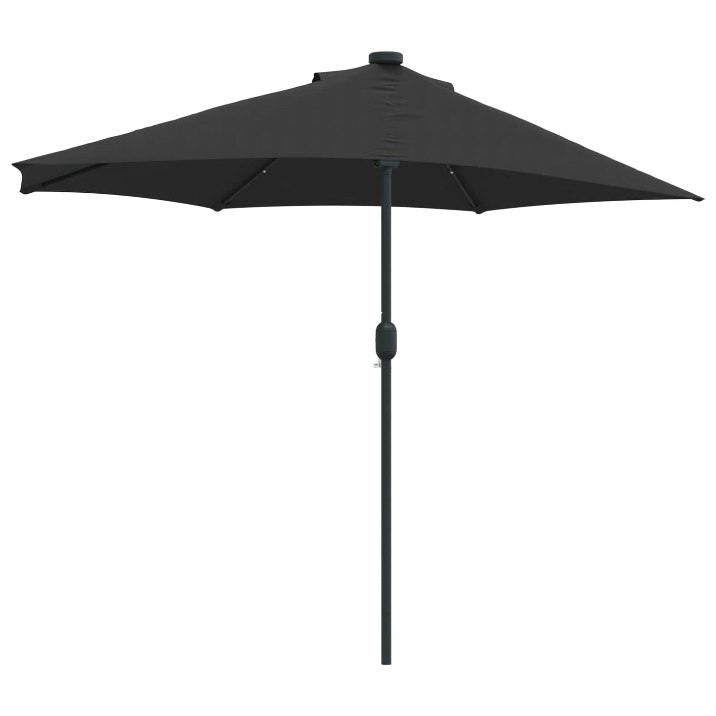 Hageparasol Svart 294 x 150 x 224 cm Polyester og stål