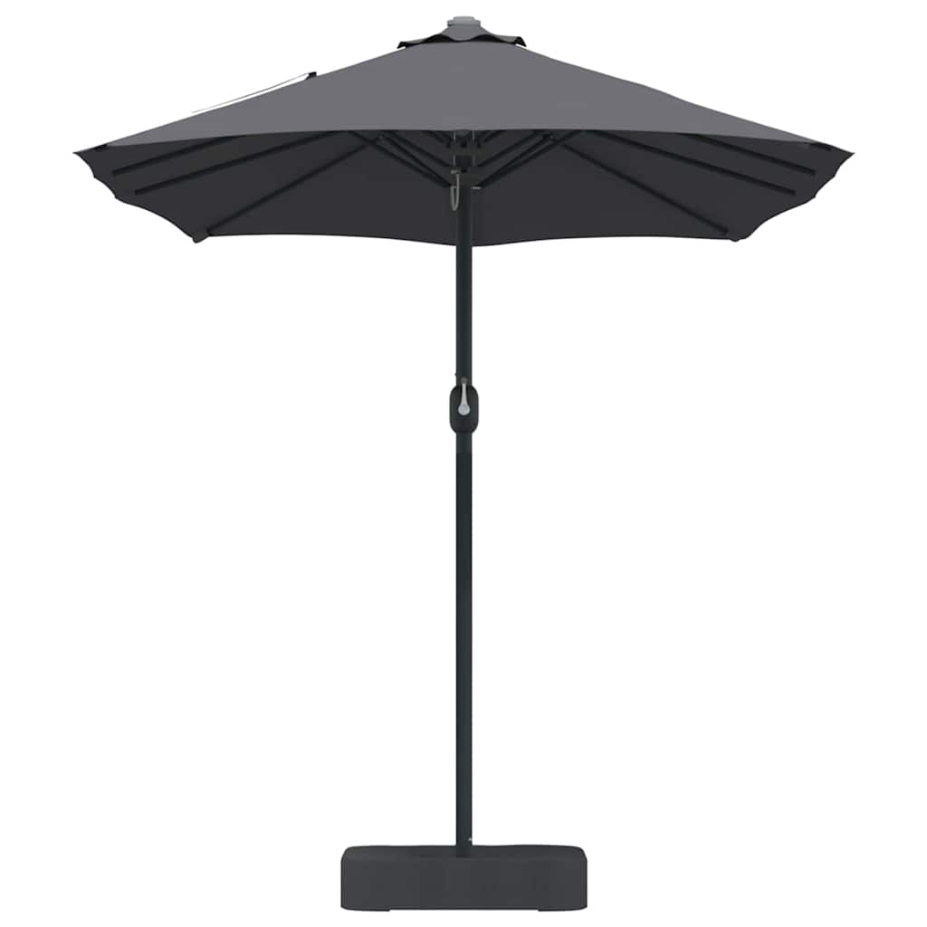 Hageparasol Antrasitt 385 x 209 x 244 cm Polyester og stål