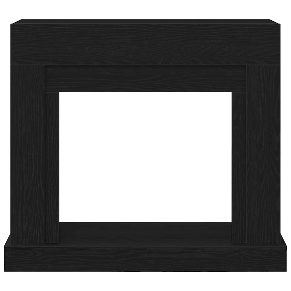 Peisramme svart eik 100x30x87,5 cm konstruert tre