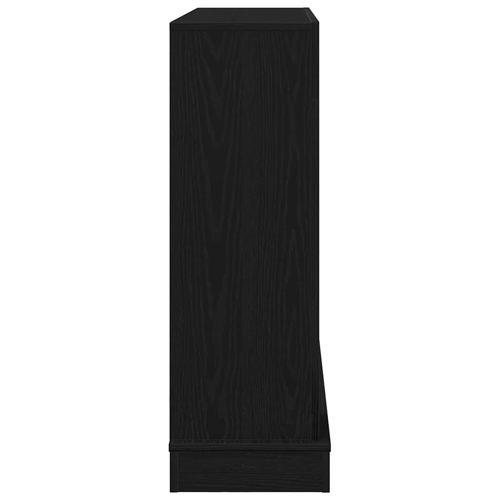 Peisramme svart eik 100x30x87,5 cm konstruert tre