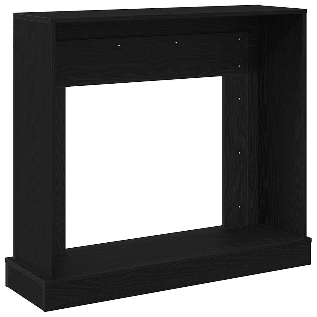 Peisramme svart eik 100x30x87,5 cm konstruert tre
