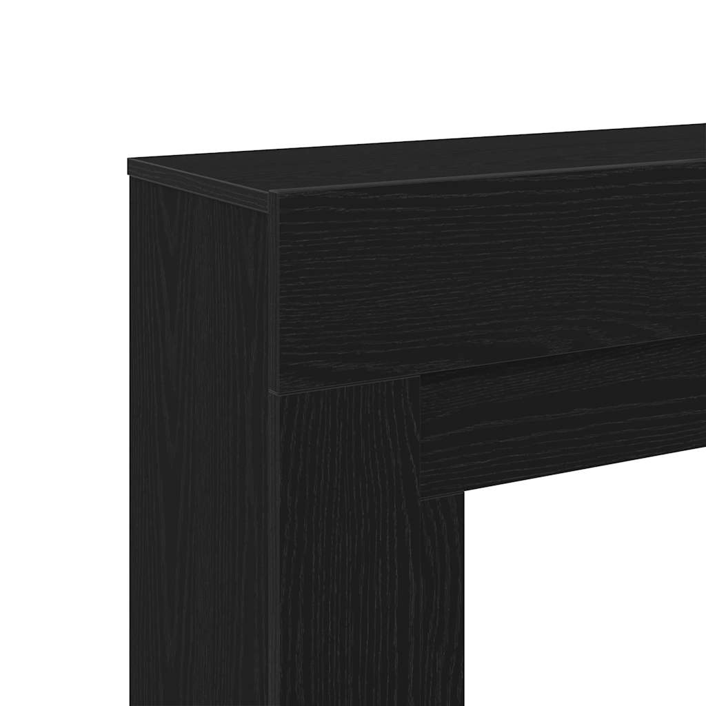 Peisramme svart eik 100x30x87,5 cm konstruert tre