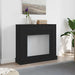 Peisramme svart eik 100x30x87,5 cm konstruert tre
